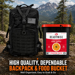 Family Comfort 72 Emergency Survival Kit/Backpack – 72 Hours for 2-6 People