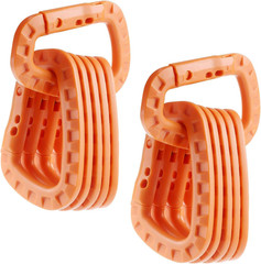 Tactical Carabiner Keychain 12 Pack – Heavy-Duty Polymer D-Ring Clips, Lightweig