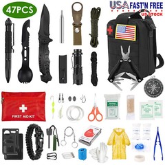 Professional Survival Kit Emergency Survival Gear Equipment for Hiking Camping