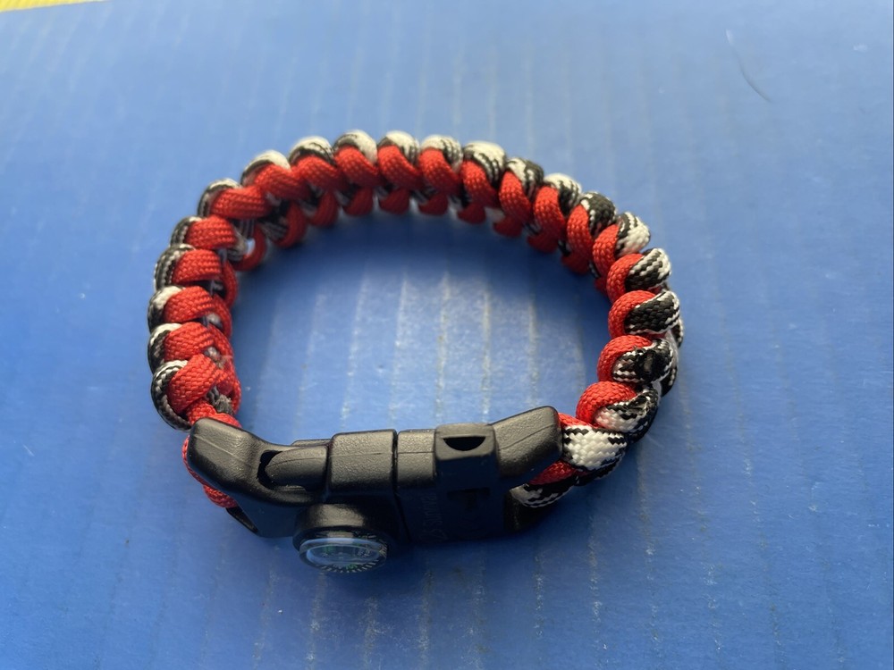 A2S Survival Tactical Multifunction Paracord Bracelet Compass Whistle