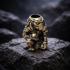 Predator Bead Brass Paracord EDC Lanyard Knife Bead Handmade