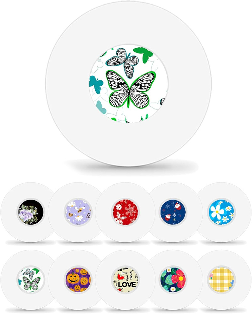 40Pack Waterproof Libre 3 plus Sensor Covers with Pattern Stickers, Freestyle 15