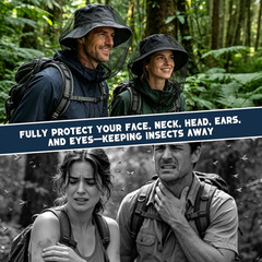 2 Pack Premium Mosquito Head Net for Insect, Fly & Bug Protection – Ultra Large