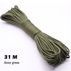 31M Paracord Cord 7 Cores 550 Tactical Rope Dia 4Mm for Outdoor Camping Survival