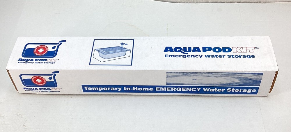 AquaPod Kit 65 gal Emergency Water Storage In-Home Bathtub New