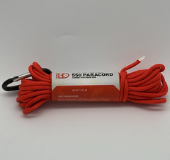 Gear Aid 550 Paracord 30 FT Orange Nylon Utility Rope w/ Carabiner Camping