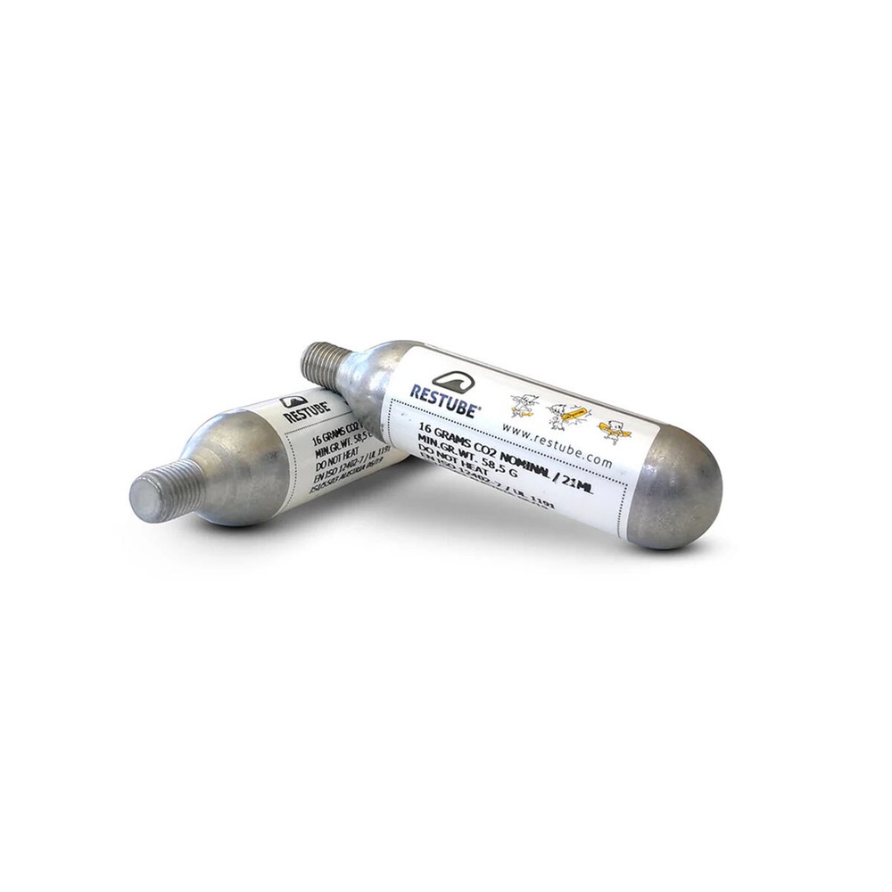 Restube 16g CO2 Replacement Cartridges, 6-Pack #RA-00101-P6