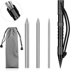 Paracord Knotters Tool Marlin Spike with 3 Pieces FID Black