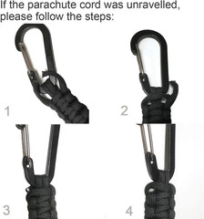 EOTW Carabiner Keychain,Paracord Keychain Small Aluminum Clip D Ring for Camping