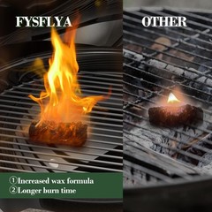 36pcs Compact Fire Starters for Campfire, BBQ & Fireplaces | Quick ignite, long-