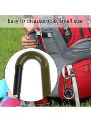 Outdoor Multifunctional Carabiner Clip with Thermometer Compass Dual Display