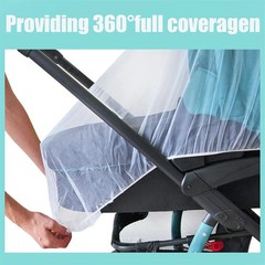 Mosquito Net For Stroller Portable Mini Crib Bug Net Washable Fine Mesh Cover