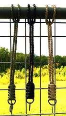 ARMY GREEN 33″ GUTTED 550 Paracord Neck Lanyard/Keychain/ID badge 1″ D-ring
