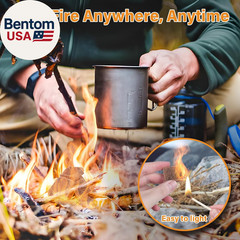 Fire Starter, 64 Mini Square, Natural Fire Starters for BBQ, Campfire, Fireplace
