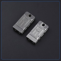 Titanium Alloy Whistle EDC Twin Tubes SOS High Frequency Outdoor Survival EDC