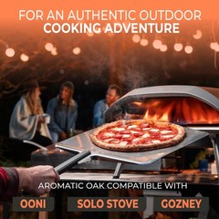 Kiln Dried Pizza Oven Wood 56 Inch Oak Logs – 1214 lbs Mini Split Firewood wi…