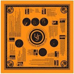 UST survival bandana emergency equip disaster gear compact tactical first aid