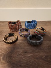 LOT: (6) Paracord Survival Bracelet – Handmade Multicolor – Outdoor Camping Hike