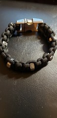Paracord bracelet metal buckles