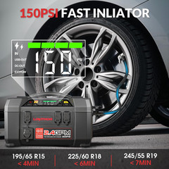 AW401 5-In-1 Multi-Function Emergency Tool, 2500A Jump Starter + Cordless Air Co