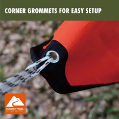 Ozark Trail Survival Camping Blanket Orange 0.99 lb Reflective Thermal Outdoor