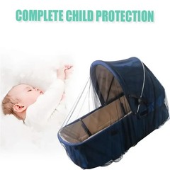 Mosquito Net For Stroller Portable Mini Crib Bug Net Washable Fine Mesh Cover