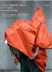3 PACK Waterproof Emergency Survival Rain Poncho Outdoor Camping Survival Gear