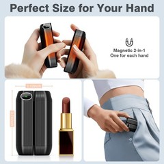 Hand Warmers Rechargeable 2 Pack, AI Smart Chip 20Hrs Long Safe Heat, 2s Fast…