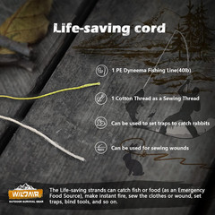 Paracord Survival Paracord Parachute Fire Cord Survival Ropes 4-In-1 U.S. Milita