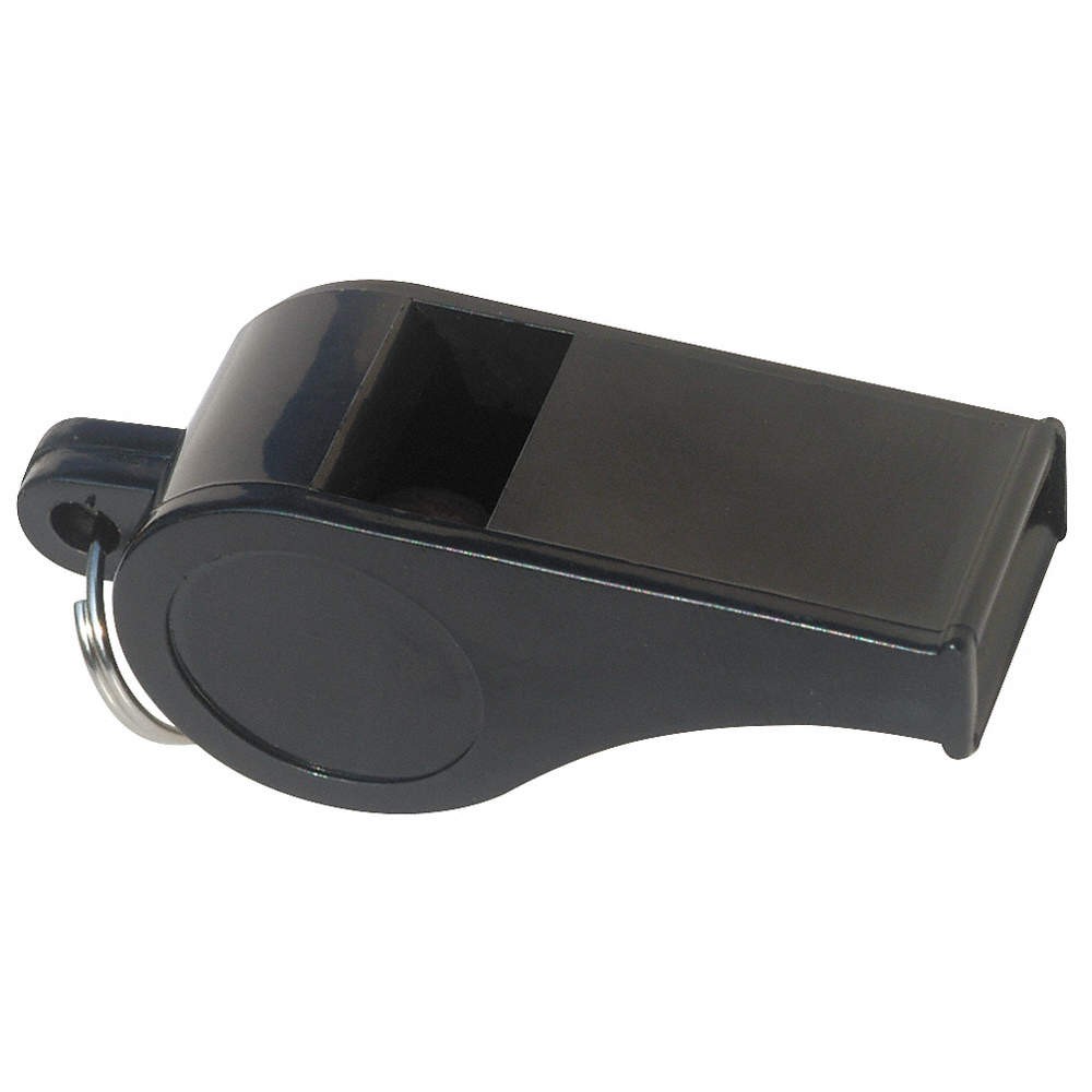 Grainger Approved 1ZBY5 Whistle, Standard, Black, ABS Plastic 1ZBY5