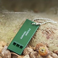 2 Pack Survival Emergency Whistles Loud Safety Signal Keychain Camping Hiking