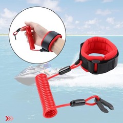 4PCS Boat Safety Lanyards for Outboard, Jet Ski Kill Switch Stop Cord, Emergency