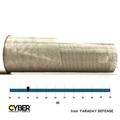 Faraday Cyber Fabric EMF RF Shielding Light Filtering Roll 50″ x 1′