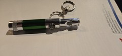 Tactical Survival High Frequency Whistle With LEDFlashlight And Compass Keychain