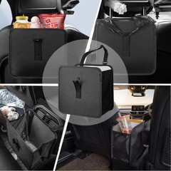 2 Pack Collapsible Foldable Car Trash Can, Hanging Waterproof Leakproof Can (…