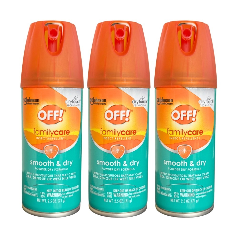 3 Pack – Off! Family Care Insect Repellent, Smooth & Dry, 2.5oz