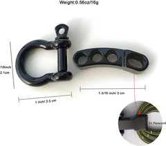 7 Packs Metal Buckles for Survival Paracord Bracelets, Adjustable Stylish Alloy
