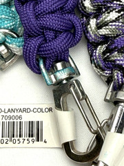 6 pack Paracord Lanyards – Keys ID Badges Gear Assorted Colors 17″ clip Snap