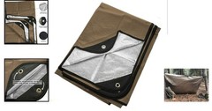 Heavy Duty Insulated Tarp & Survival Blanket – Compact 60x82in, All-Weather Use