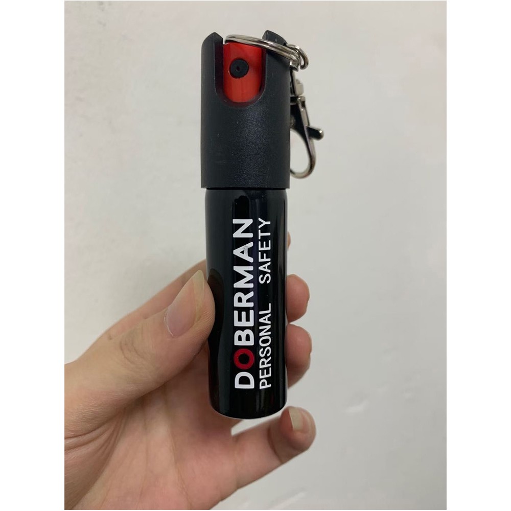 Pepper Spray 20ml Black Security Self Defense Keychain Belt Clip