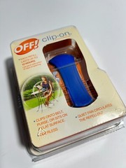 NEW OFF Clip On Repellent Fan Starter Kit Mosquito Repellent Blue