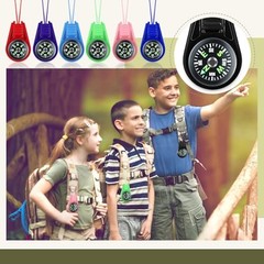 Compass for Kids Hiking and Survival Small Mini Pocket Compasses Keychain 150