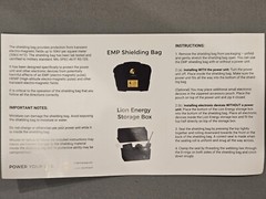 LION ENERGY MIL-SPEC 461-F R5-105 EMP SHIELDING BAG FOR ELECTRONICS – BRAND NEW