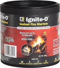 Ignite-O Fire Starter Natural Wood Rolls 36 Pieces Made in Germany Sustainably