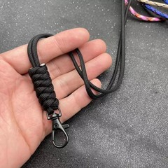 Travel Lose-proof Lanyard Nylon Braided Adjustable Phone Lanyard Keychain Wrist
