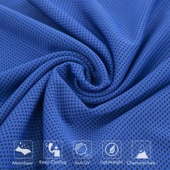 Cooling Towel 40 x 12 Ice Towel, Microfiber Towel Purple and Blue Color Pair C5