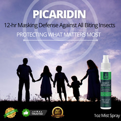 Scented Picaridin Insect Repellent Spray, Travel Pack – Six 1oz Sprays; 12-hrs