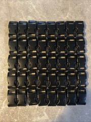 Lot of 40 – 5/8 Inch Contoured Side Release Buckles Plastic Buckle Strap Clip