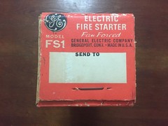 Vintage General Electric Fire Starter Fan Forced Model FS1 – New