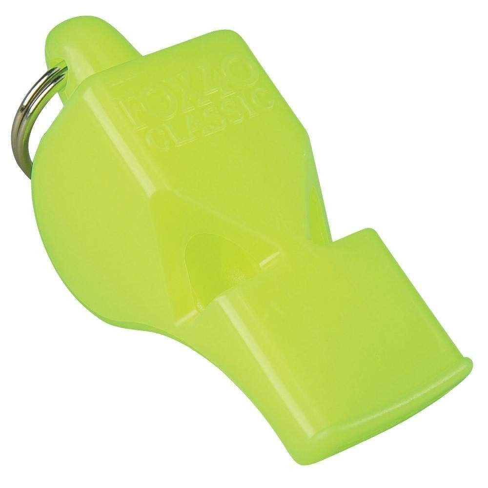 Fox 40 Classic Safety Whistle Neon Yellow Pealess 115 Db Ideal For Pools